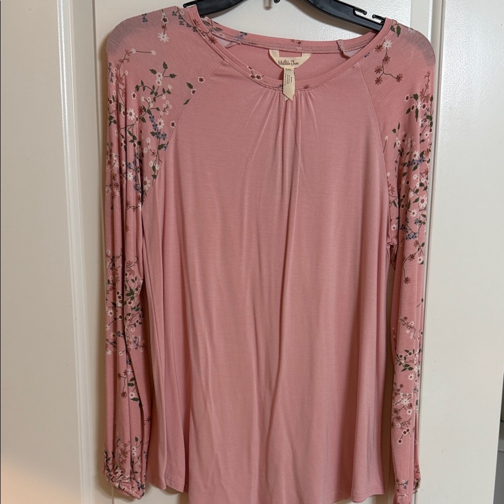 Matilda Jane Dusty Rose Floral Long Sleeve Tee